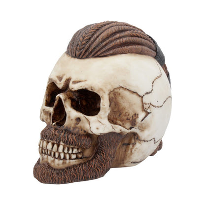 Decorațiunea craniu Ragnar, vedere frontală din partea opusă