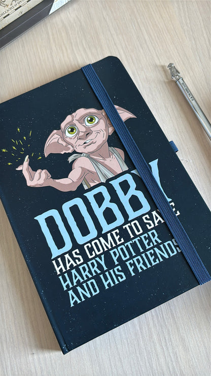 Caietul Dobby închis, vedere frontală în perspectivă