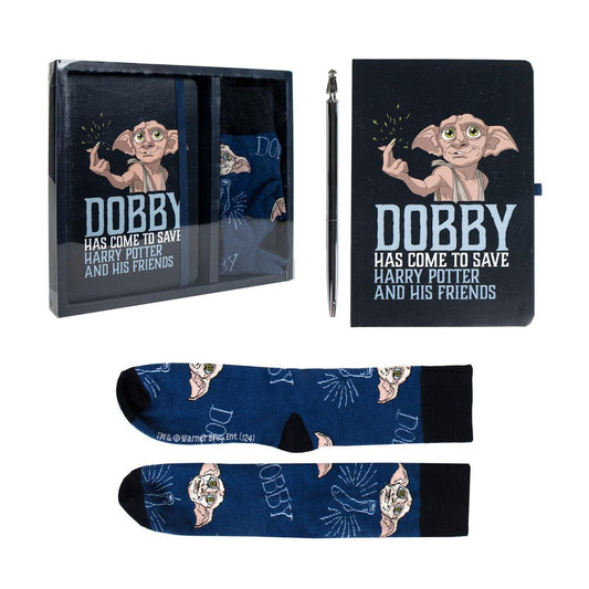 Set cadou Harry Potter - Dobby (caiet, pix si sosete)