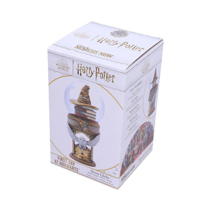 Globul de zăpadă Harry Potter în ambalaj, vedere semi-profil