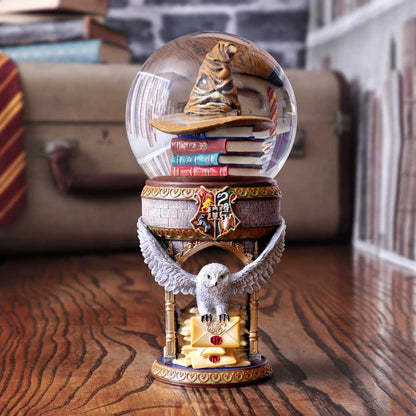 Globul de zăpadă Harry Potter, vedere frontală în decor