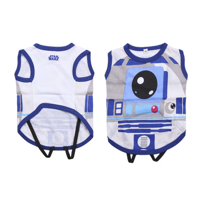Tricoul R2-D2 pentru câini, vedere din spate și de pe interior