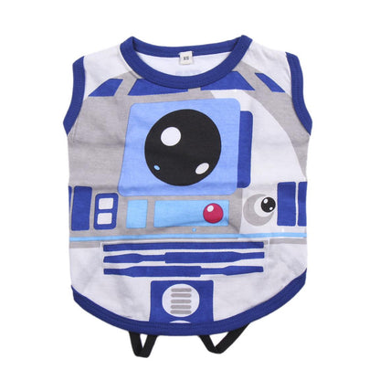 Tricoul R2-D2 pentru câini, vedere din spate