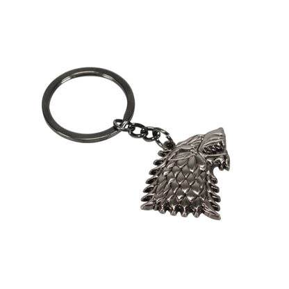 Brelocul metalic Game of Thrones Stark, vedere frontală