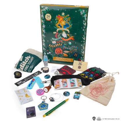 Conținutul calendarului Advent Harry Potter Classic, componente prezentate separat