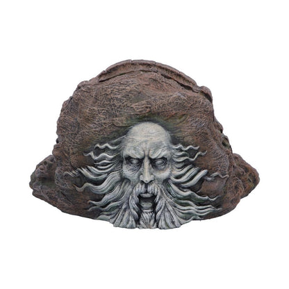 Cutia Chamber of Secrets, vedere frontală cu chipul sculptat