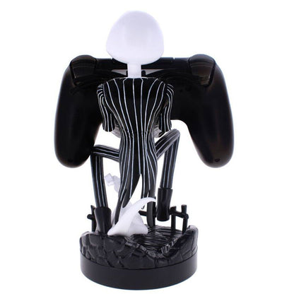 Suportul Jack Skellington cu un controller, vedere din spate