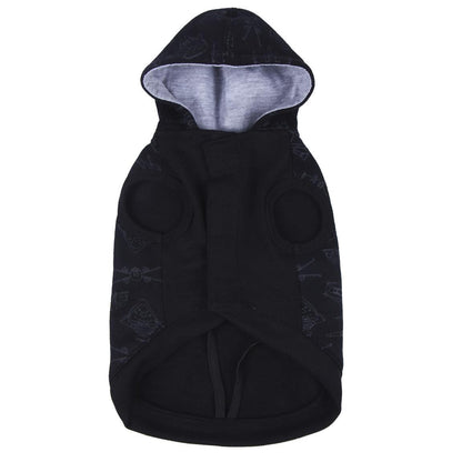 Jacheta Darth Vader pentru câini, vedere din spate și frontală