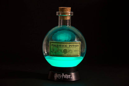 Lampa Harry Potter Polyjuice Potion iluminată verde-turcoaz