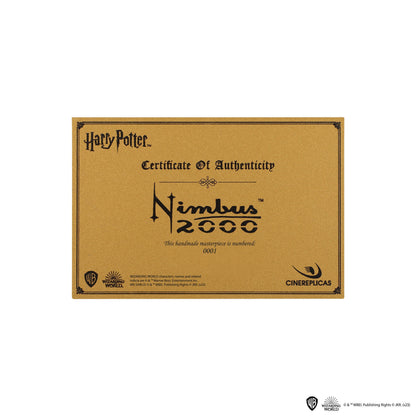 Certificatul de autenticitate pentru replica Nimbus 2000