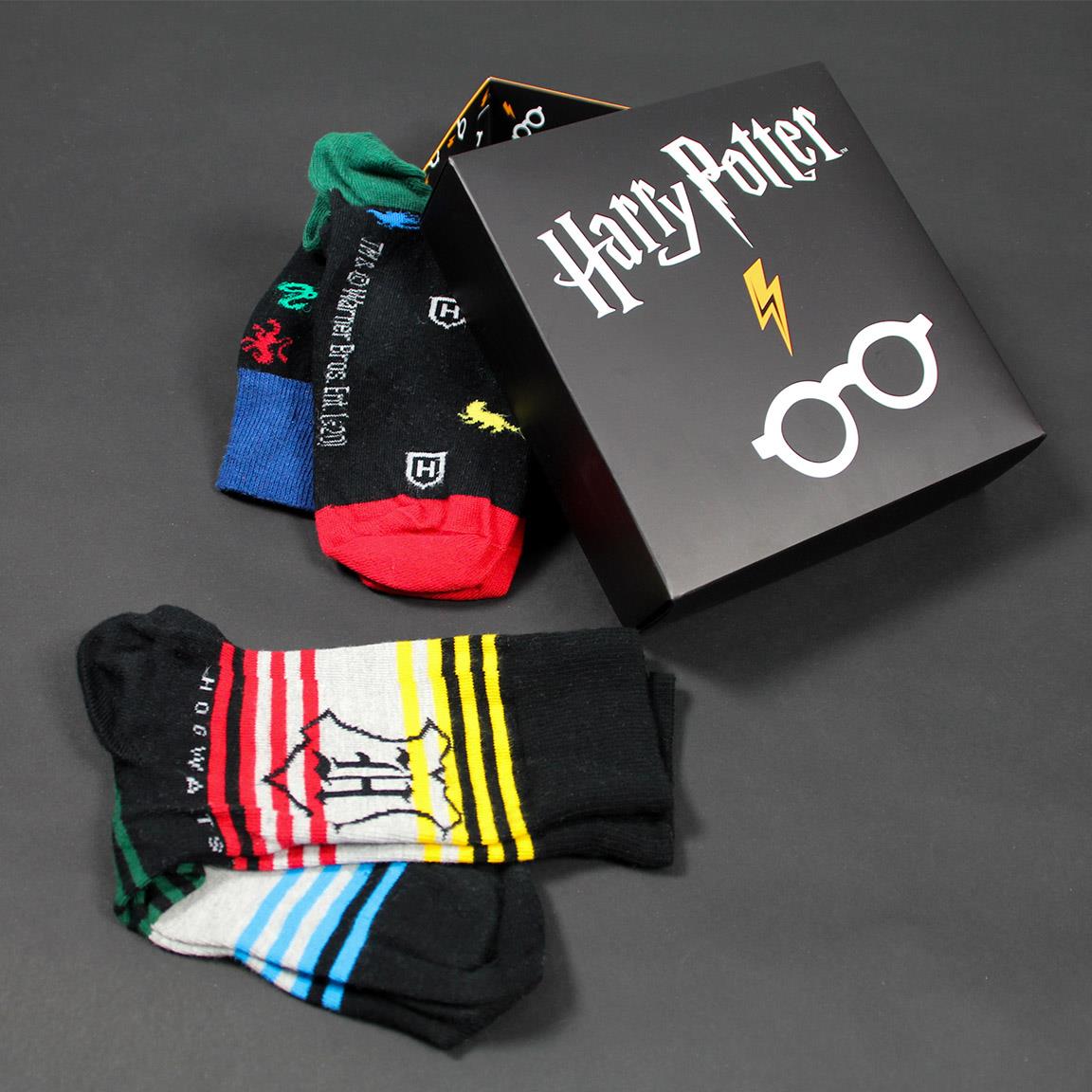 Set Cadou 3 Perechi Sosete Harry Potter - 35-41